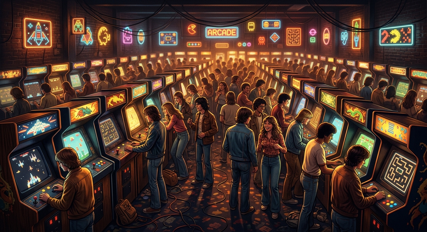 Mesin arcade era 1970-an